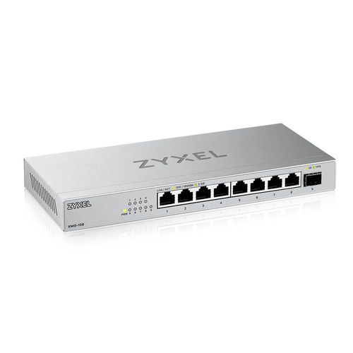XMG-108-ZZ0101F - Unmanaged Multi-Gigabit Switch Zyxel XMG-108, 8xRJ-45: 1/2.5G, 1xSFP+, desktop, fanless