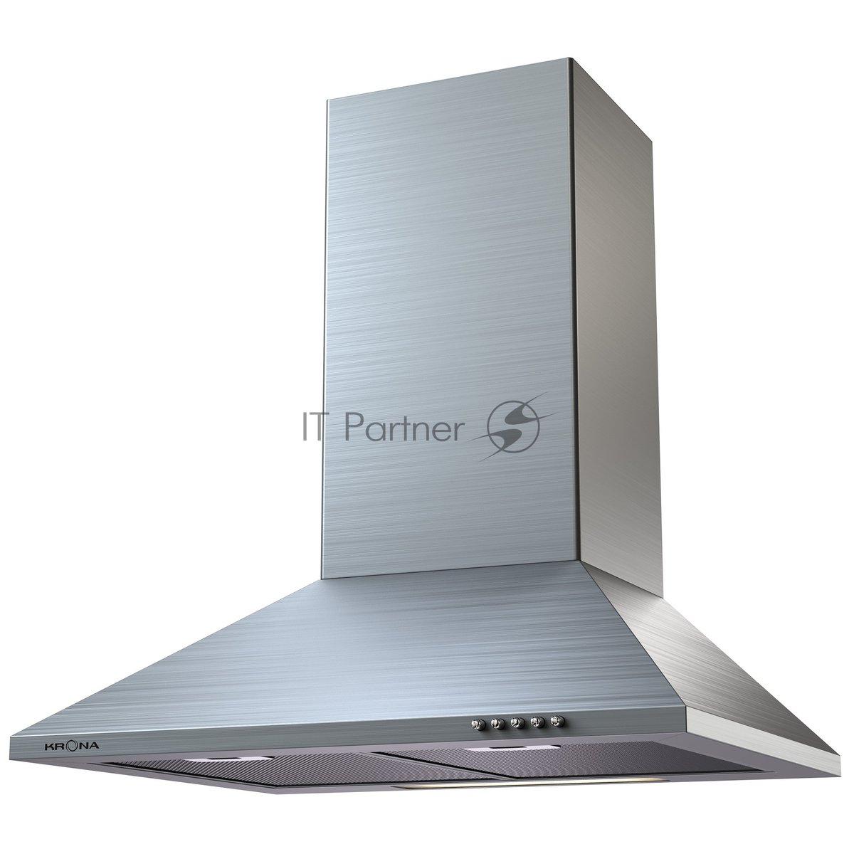 Вытяжка Krona Cornelia 600 inox PB, каминная, 59.7 см, 650 м³/ч