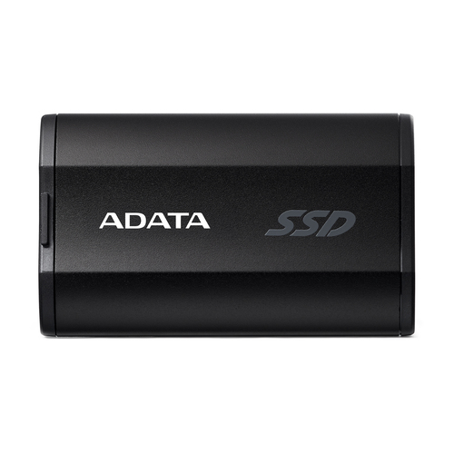 Твердотельный накопитель/ ADATA External SSD SD810, 500GB, Type-C, USB 3.2 Gen2х2, up to R/W 2000/2000 MB/s, 72.7x44x12.2mm, Black (5 лет)