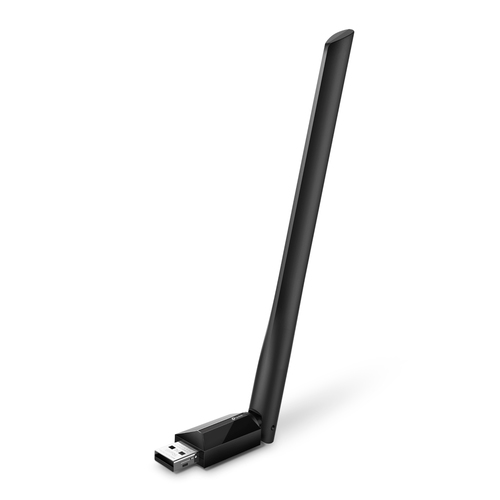 USB WiFi адаптер TP-Link - Archer T2U Plus, Wi-Fi 5 (802.11ac), USB Type A, USB-adapter, цвет чёрный, ARCHER T2U PLUS