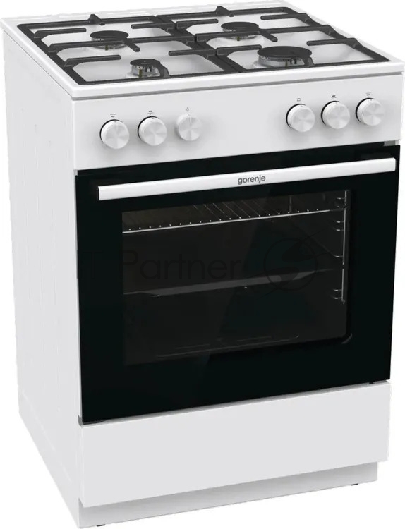 Плита газовая Gorenje GG6A10WFFM белый, конфорок 4 шт, духовка 72 л, 60 см x 85 см x 60 см
