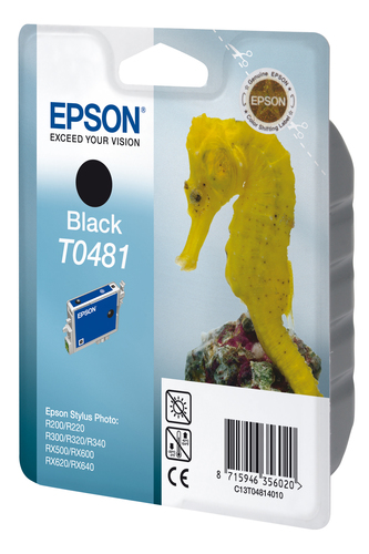 C13T04814010 Картридж Epson для Stylus Photo R200, R220, R300, R320 черный (630 стр.)