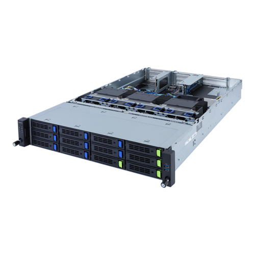 Серверная платформа Gigabyte - R282-G30, MR92-FS1, 2xLGA 4189, 32хDDR4, 12xLFF (4xNVMe), 2x1GbE, 2x2400W, Rack, 2U, цвет чёрный, R282-G30
