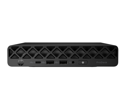 Настольный компьютер HP Inc. - ProDesk 4 Mini G1i, Intel Core Ultra 7 265T 1500MHz, DDR5 16 ГБ, SSD 512 ГБ, Intel Graphics, Wi-Fi, Bluetooth, чёрный, FreeDOS, Mini PC, BY6V4ET