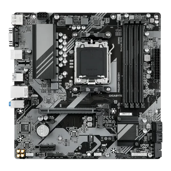 GIGABYTE A620M DS3H (RTL) AM5 <A620> PCI-E Dsub+HDMI+DP GbLAN SATA MicroATX 4DDR5