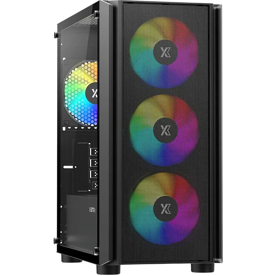 Компьютерный корпус XASTRA A402M 4ARGB-C6 TG Black (A402M-4FC12A-BK-C6)