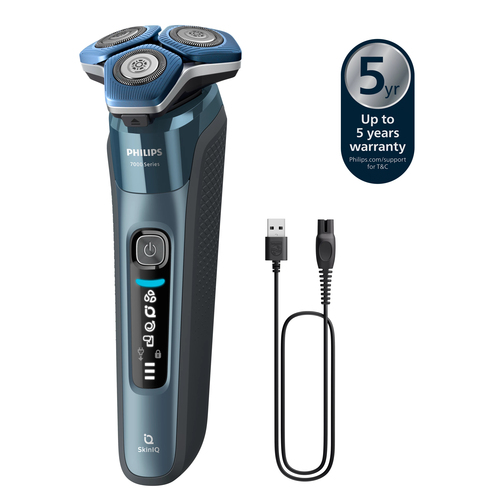 Бритва роторная Philips  S7882/55  реж.эл.:4  питан.:аккум. синий/серебристый