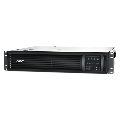 ИБП APC by SE - Smart-UPS 750 ВА/500 Вт, Line-Interactive, in (220V / 230V / 240V 1xIEC-320 C14), 4xIEC-320 C13, LCD, Rack, 2U, цвет чёрный, SMT750RMI2UC
