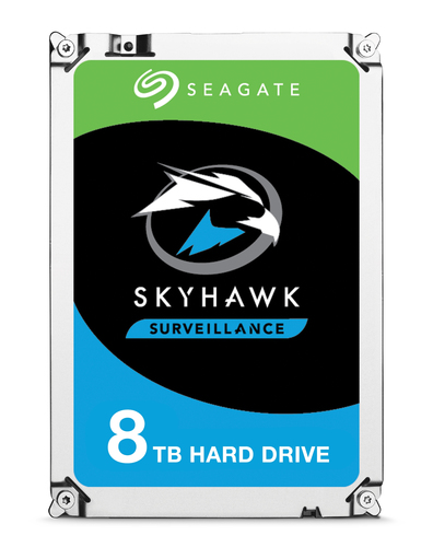 Жесткий диск HDD SATA Seagate 8Tb, SkyHawk Surveillance, 7200 rpm, 256Mb buffer, ST8000VX004, 1 year