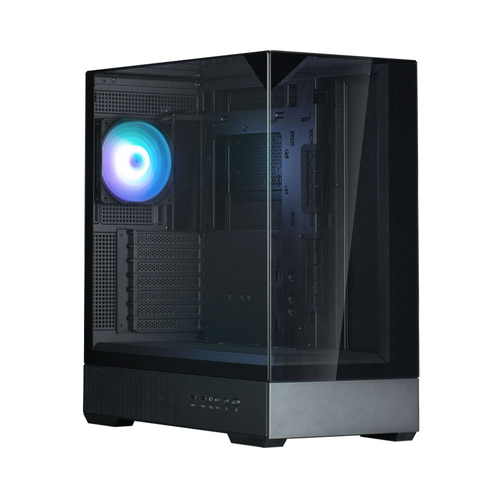 Корпус для ПК Zalman - P40 Prism, mITX, mATX, ATX, 3х2.5", 2х3.5", 2xUSB3.0, Midi Tower, без БП, цвет чёрный, P40 Prism Black