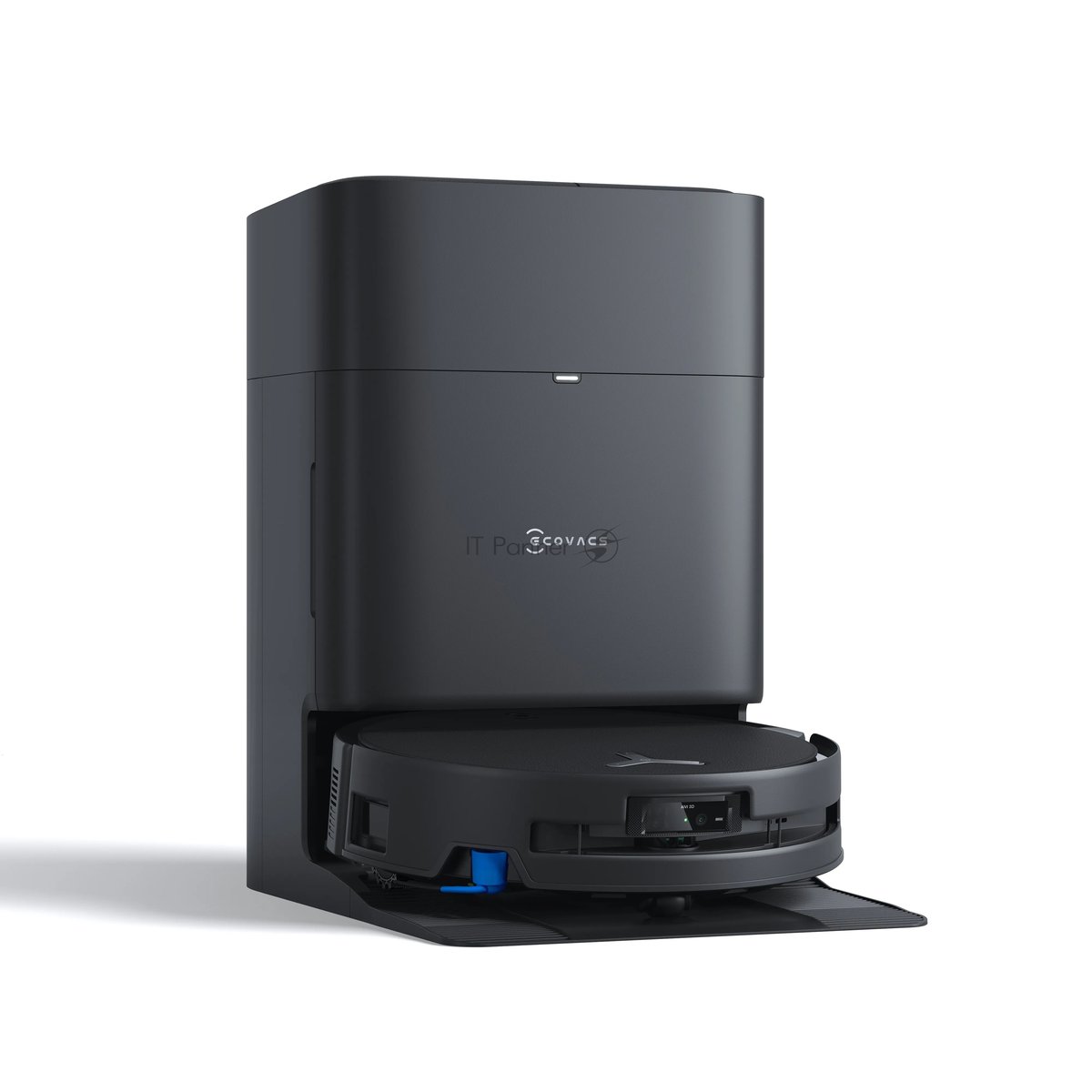 Робот-пылесос Ecovacs Deebot T80S Omni черный, 6400 мА·ч Li-Ion, уборка влажная/сухая, пылесборник контейнер 0.22 л