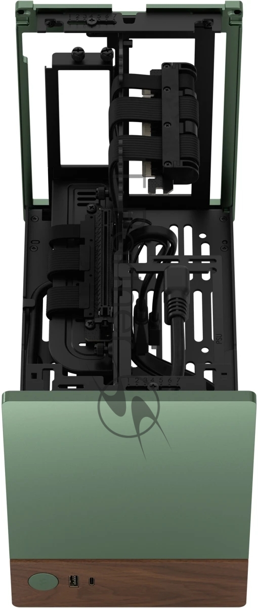 Компьютерный корпус без блока питания Fractal Design Terra, Mini-Tower, no fans, 1xUSB-A 3.0 + 1xUSB 3.2 Type-C, SFX PSU Support, mITX Jade