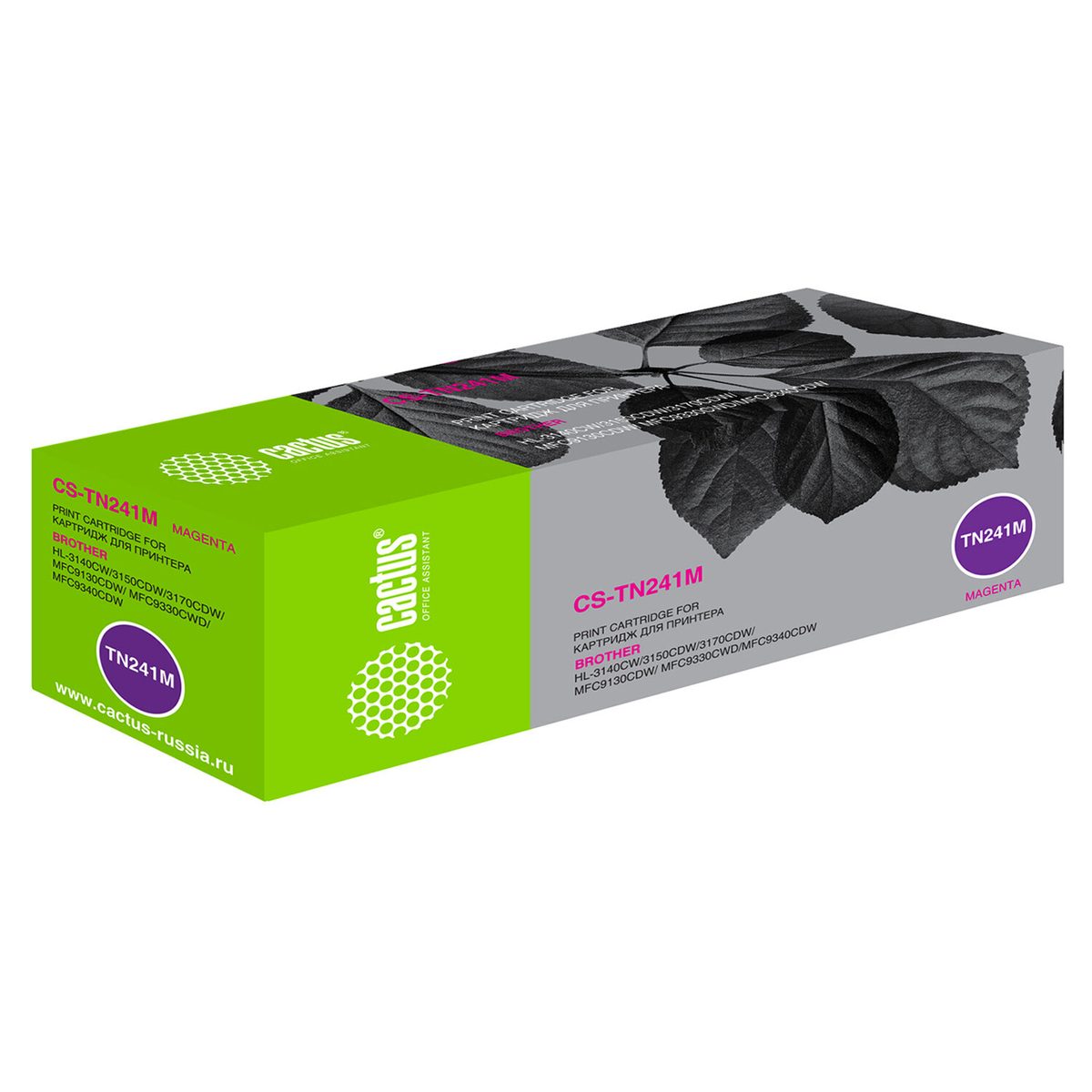 Картридж Cactus CS-TN241M Magenta  для Brother HL-3140CW/3150CDW/3170CDW/MFC9130CDW/9330CDW/9340CDW