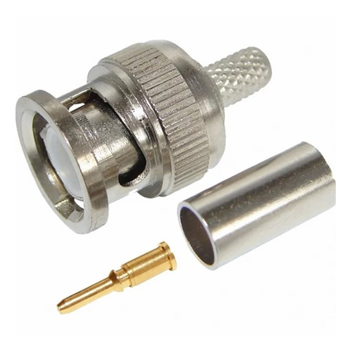 Разъем штекер BNC RG-6 обжим (01-001С) (100шт) REXANT