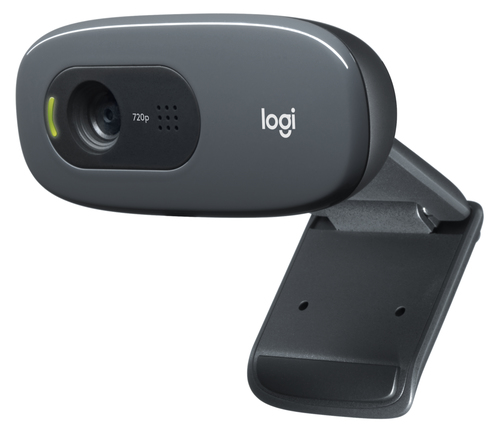 Web-камера Logitech - C270, 3.0Mp, 1280 x 720, USB 2.0, mic, face tracking, цвет чёрный, RTL, 960-000999