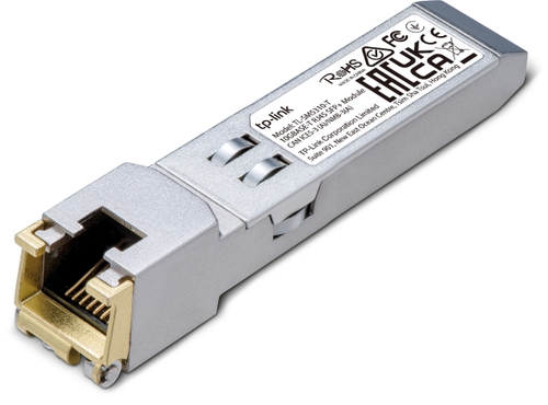 Tp-link Модуль SFP TP-Link TL-SM5310-T 10GBASE-T RJ45 SFP+ Module, 10Gbps RJ45 Copper Transceiver, Plug and Play with SFP+ Slot,DDM, Up to 30m Distance Cat6a