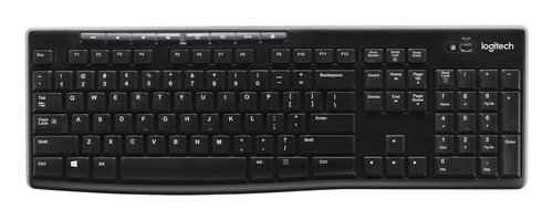 <046776> Клавиатура беспроводная Logitech K270 Wireless Keyboard черный [920-003757 | 920-003058]