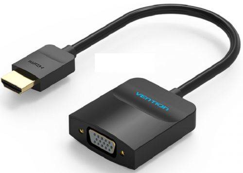 Vention Мультимедиа конвертер HDMI 19М/VGA F/mini Jack 3.5 mm F/micro USB 2.0 Type B F