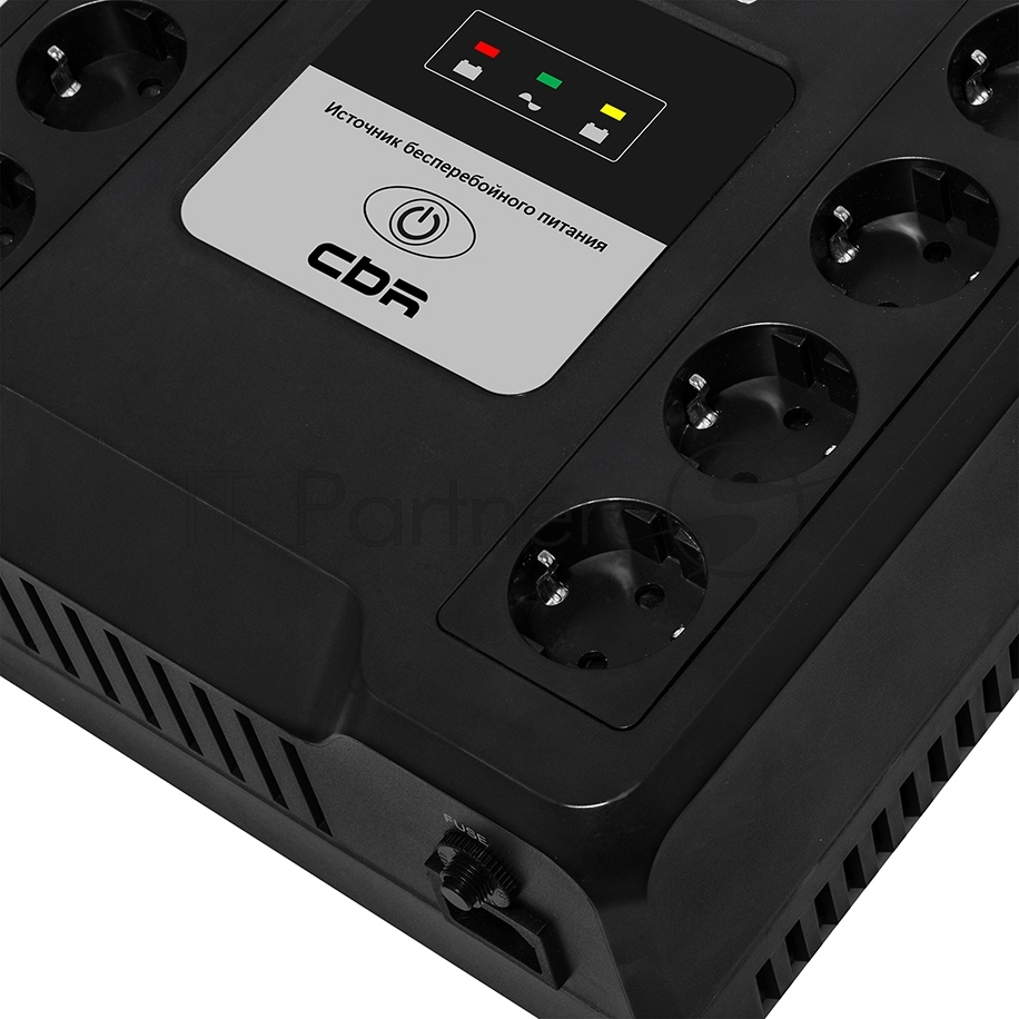 Источник бесперебойного питания CBR CRYSTAL CTL-800 / 800 ВА / 480 Вт / 8 x CEE 7 (евророзетка)