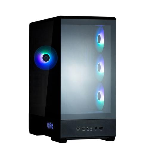 Компьютерный корпус ZALMAN P50 DS, ATX, черный, WINDOW, 2x3.5", 3x2.5", 1xUSB TYPE-C, 2xUSB 3.0, SIDE 3x120мм ARGb, REAR 1x120мм ARGb