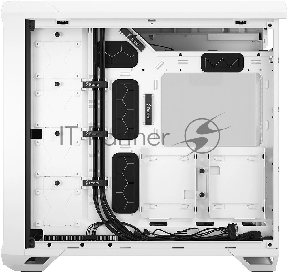 Компьютерный корпус Fractal Design Torrent белый TG Clear Tint / E-ATX, TG, 2x3.5, 4x2.5, 7xPCI, 1xUSB-C, 2xUSB 3.0 / 2x180мм, 3x140мм fans inc. / FD-C-TOR1A-03