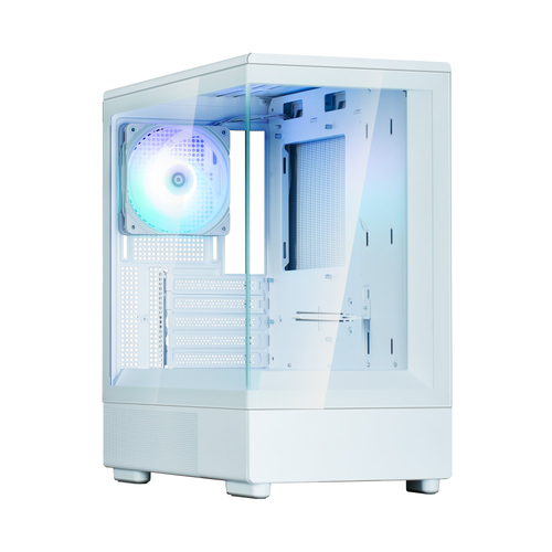 Компьютерный корпус ZALMAN P10, MATX, белый, WINDOW, 2x3.5", 3x2.5", 1xUSB TYPE-C, 1xUSB 3.0, REAR 1x120мм ARGb