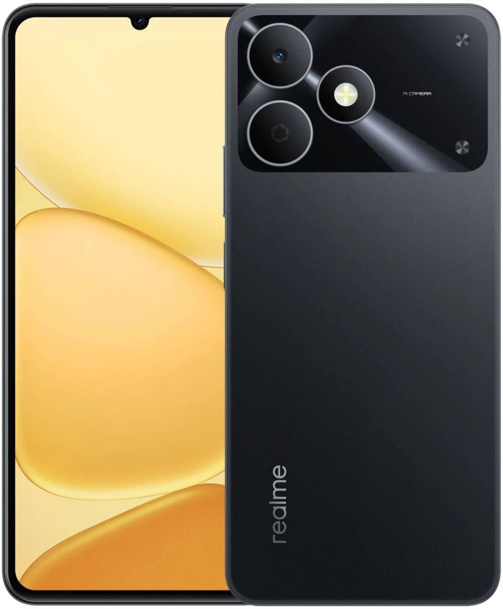 Смартфон Realme RMX5388 Note 80 128Gb 4Gb черный моноблок 3G 4G 6.74" 720x1600 Android 14 32Mpix 802.11 a/b/g/n/ac NFC GPS GSM900/1800 GSM1900