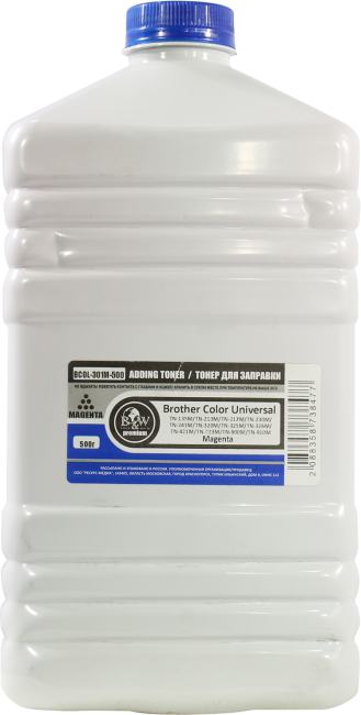 Тонер B&W Standart BCOL-301M-500 Magenta (Brother  Color Universal) 500г