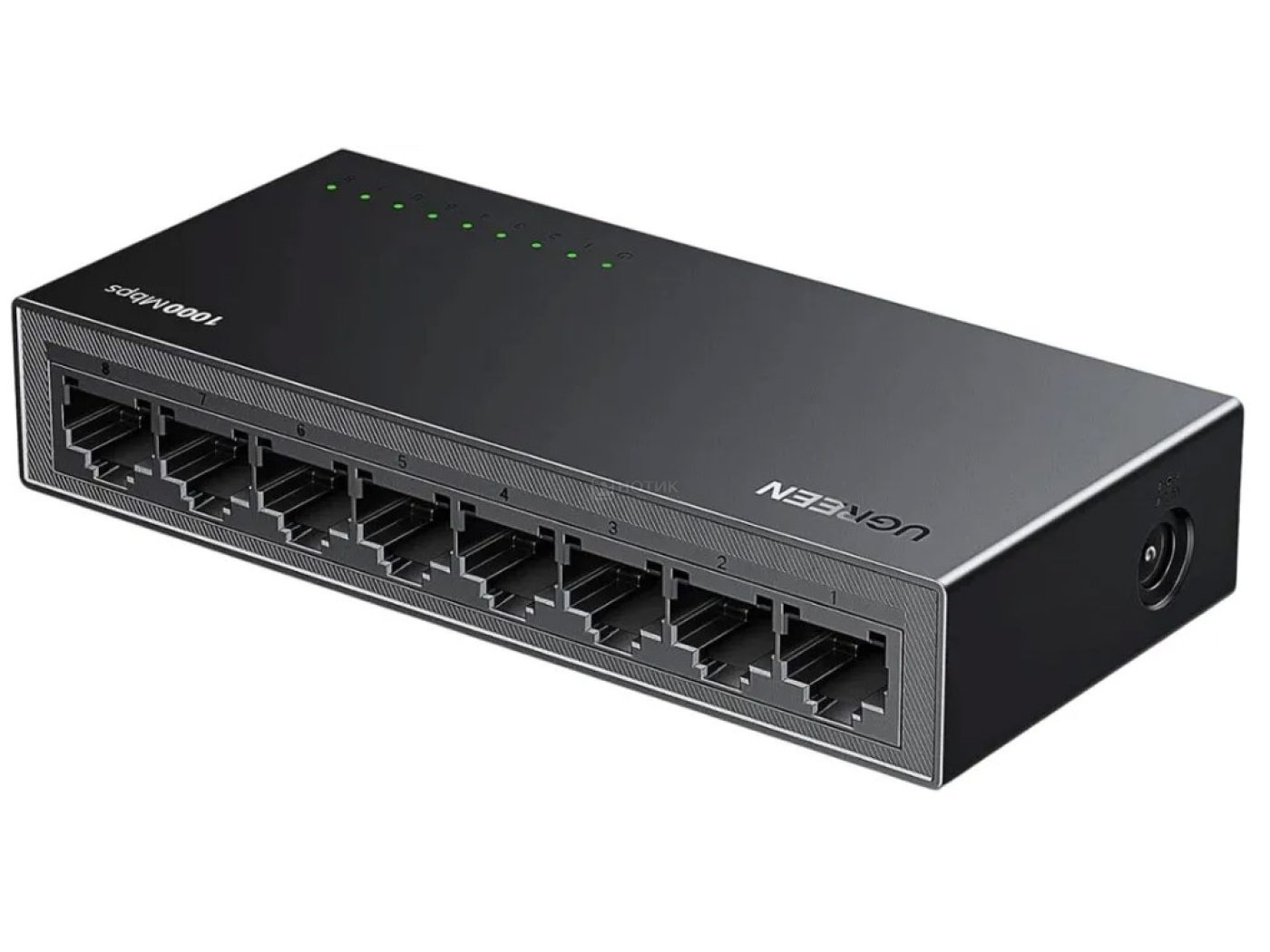 35499EU Коммутатор сетевой UGREEN CM834 (35499EU) 8-Port Gigabit Ethernet Switch PC+ABS Housing  EU. Цвет: серый