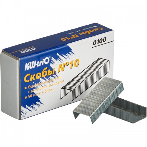 Скобы для степлера №10 KW-trio, 1000 шт., 0100