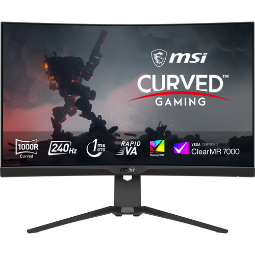 Монитор MSI 27" Mag 275CQRXF черный VA LED 16:9 HDMI полуматовая HAS 2500:1 400cd 178гр/178гр 2560x1440 240Hz FreeSync Premium DP WQ USB 5.8кг