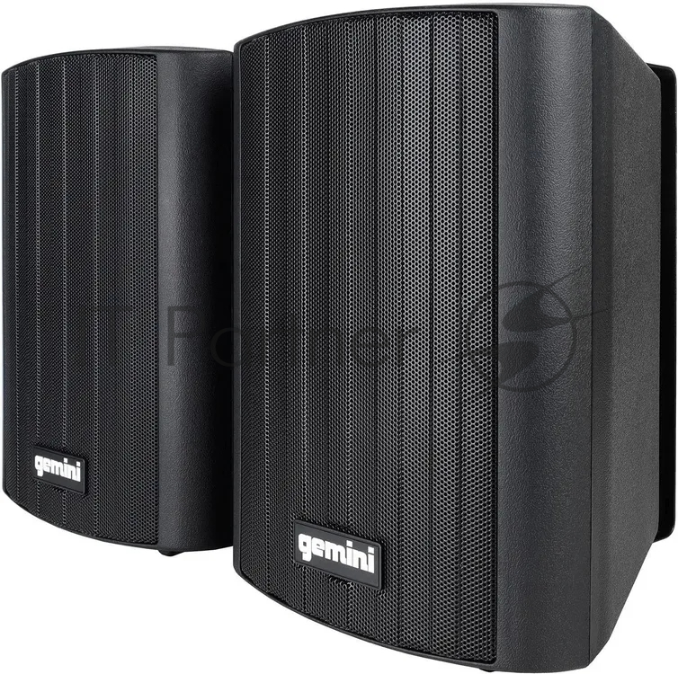 Акустическая система Gemini GHSI-W525BT-PR-BLK Активная + пассивная АС, 5.25" НЧ + 0.75" ВЧ, мощность RMS/Peak 60/150 Вт, АЧХ 45-20000 Гц, динамики: 5" НЧ, 1" ВЧ, IP44, BT, 3,5 мм AUX вход, 3,5 мм AUX выход, настенные крепления, пульт ДУ, цвет черный