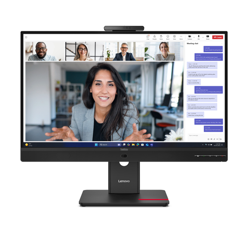 Монитор 23.8" Lenovo ThinkVision T24-4v 16:9 FHD (1920x1080) IPS, 120Hz, 250N, 1xHDMI 1.4, 1xDP 1.2, 1xVGA, 1xUSB-B (USB 5Gbps), 3xUSB-A (USB 5Gbps), 1xUSB-C (USB 5Gbps), Integrated webcam (5MP, IR+RGB), 1Y