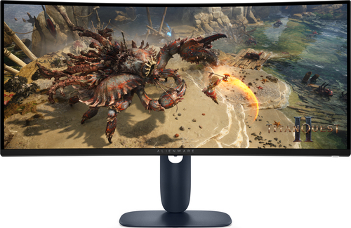 Монитор 34" Dell AW3425DWM VA 3440x1440, 180 Гц, 1 мс, 21:9, 400 кд/м², HDMI 2.1, DP 1.4, USB-C, 2xUSB 3.0, 3.5 Jack, HDR10, FreeSync Premium, изогнутый экран (1500R), черный
