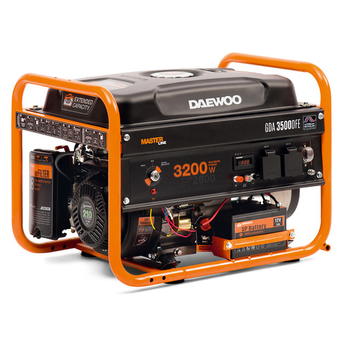 Генератор DAEWOO GDA 3500 DFE бак 18л быстрый запуск бензиновый + газ