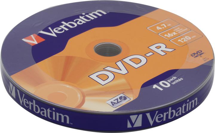 CD-R Verbatim 700MB 52x LightScribe, уп. 10 шт
