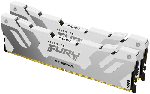 Оперативная память Kingston Fury Renegade, DDR5, 32Gb (2x16Gb), 6400MHz, CL32, DIMM, радиатор, белый