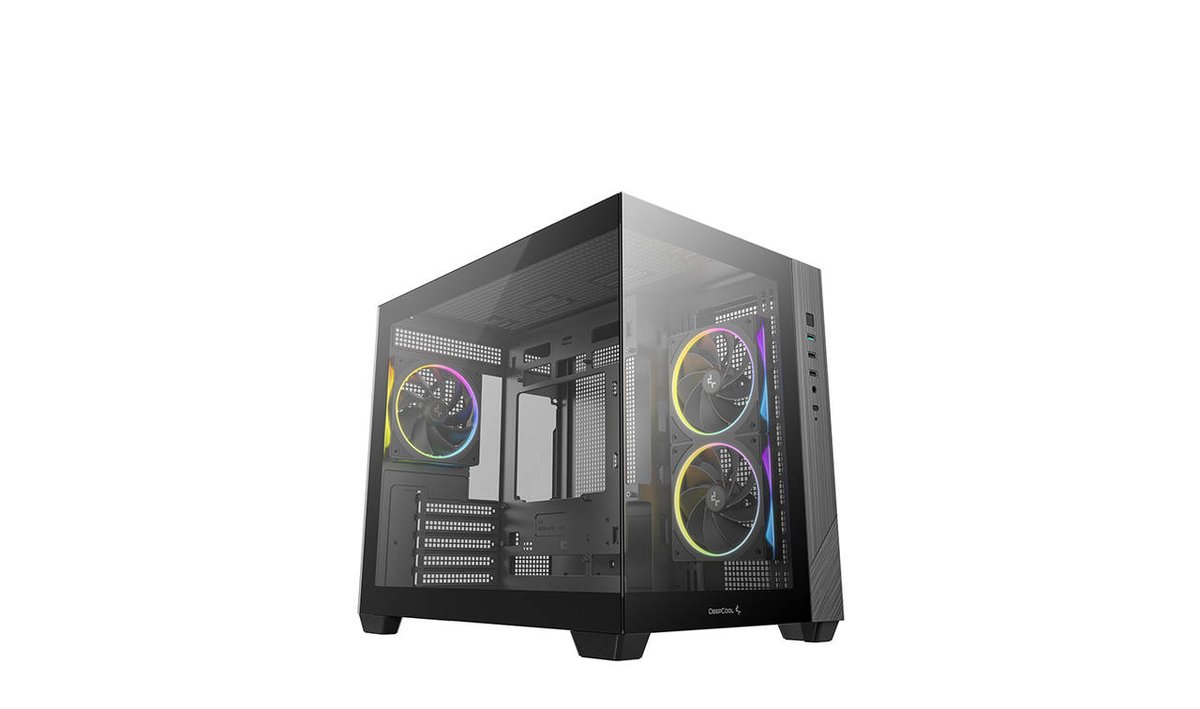 DEEPCOOL CG330 3F, TG , 3x120mm ARGB Fan, mini-ITX, mATX, черный