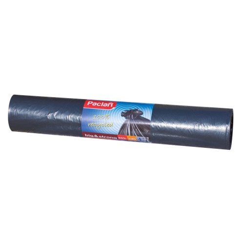 Пакеты для мусора 240л Paclan Комп 20шт, "Big&Strong", рулон, ПНД прочные,140*90см,40мкм,чёр,шк8365