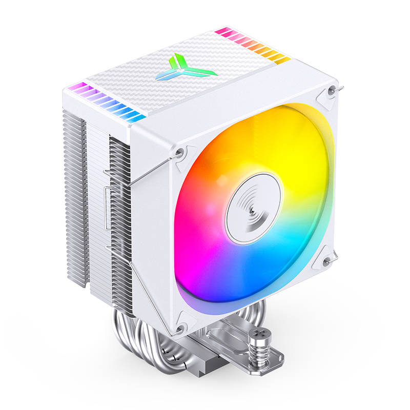 Кулер JONSBO CR-1400 EVO ARGB White, 180W, 130mm, 4×6mm, LGA/AM4/AM5