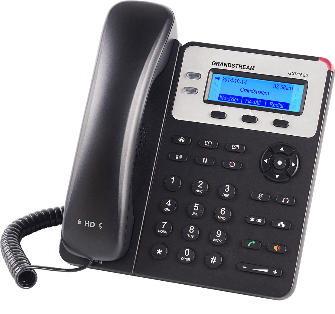 SIP-телефон Grandstream Networks GXP1625, 2 SIP-аккаунта, 2 линии, PoE