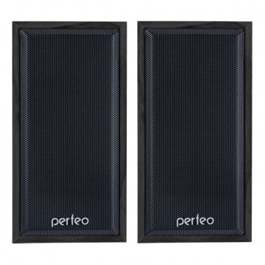 Perfeo колонки "Cabinet" 2.0, мощность 2х3 Вт (RMS), чёрн дерево, USB (PF-84-BK)