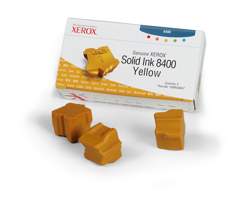 108R00607 Phaser 8400 3 Yellow ColorStix  ink sticks 3400