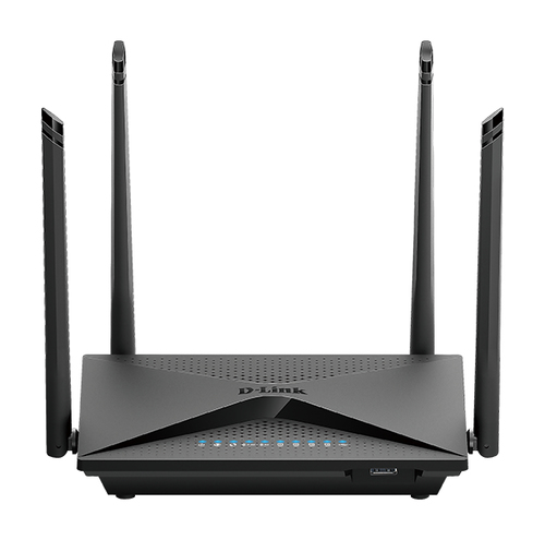 Беспроводной маршрутизатор D-Link - DIR-853, 2.4/5 ГГц, 867Мб/с, IEEE 802.11 a/b/g/n/ac, 4x RJ-45, 1 Гб/с, mac address filtering, 4 antennas, 4G (optional), 1-USB, Mesh (1-pack), Чёрный, DIR-853/URU/R3A