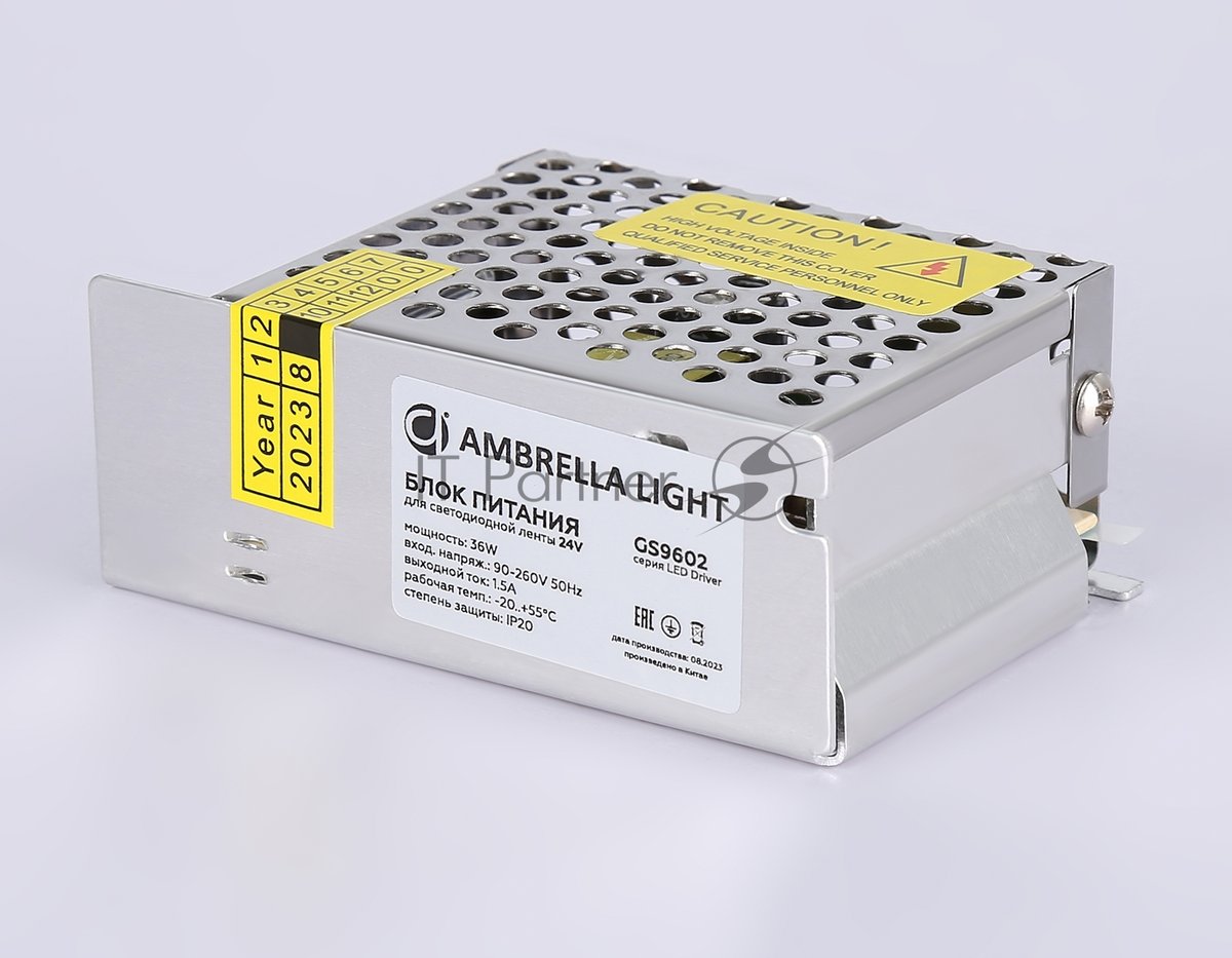 Блок питания 24V 36W 1.5A IP20 90-260V 85*58*34