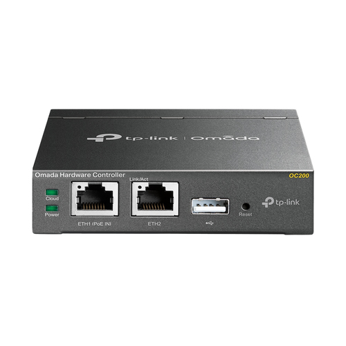 Контроллер/ Omada Cloud Controller, Centralized Management for Omada EAPs, Marvell, 2 Fast Ethernet Port, 1 USB 2.0 Port, 1 Mirco-USB Port, Powered by 802.3af PoE or Micro-USB Power Adapter, Desktop Steel Case, Wireless Network Configuration, RF Monitoring, Multi-Site Management, Auto Backup, Omada APP, Cloud Support