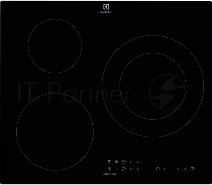 Индукционная варочная поверхность Electrolux LIT60336C, 3 конфорки, с зоной расширения, стеклокерамика, 7350 Вт