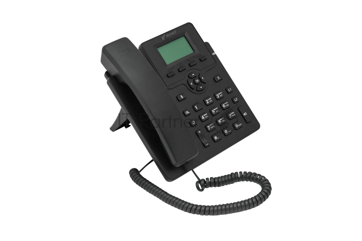 Телефон IP Флат Flat-Phone-C10 черный