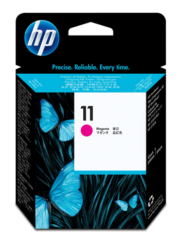 Печатающая головка HP 11 Magenta для Designjet 10ps/20ps/50ps/70/100/100 Plus/110/110nr Plus/111/120/120nr/500/500ps/510/800/800ps/copier cc800ps/815mfp Color Inkjet CP1700 series Business Inkjet 2600 series/1000/1100series/1200series/2200series/2300series/2800series/2230/2280 Officejet 9110/9120/9130/K850 series ( C4812A )