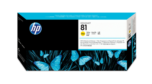 Набор HP 81 Yellow Dye печатающая головка + устройство очистки для Designjet 5000/5000ps/5500/5500ps ( C4953A )
